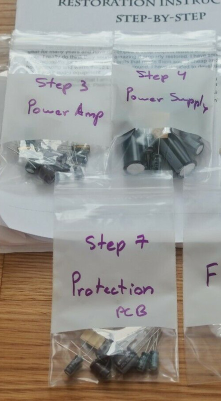 Pioneer SX-838 Power Supply Power Amp & Protection Refresh Kit Capacitor Upgrade