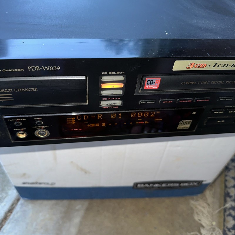 PIONEER PDR-W839 3 CD + 1 cd-r cd-rw Player Recorder Changer Stereo As Is! gallery
