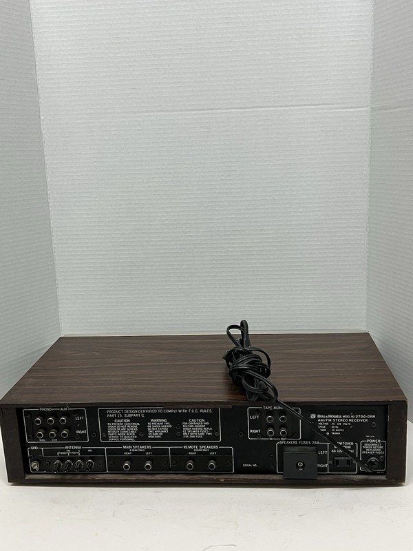 1977 Bell & Howell AM / FM Stereo Receiver Model 2700-DRR gallery