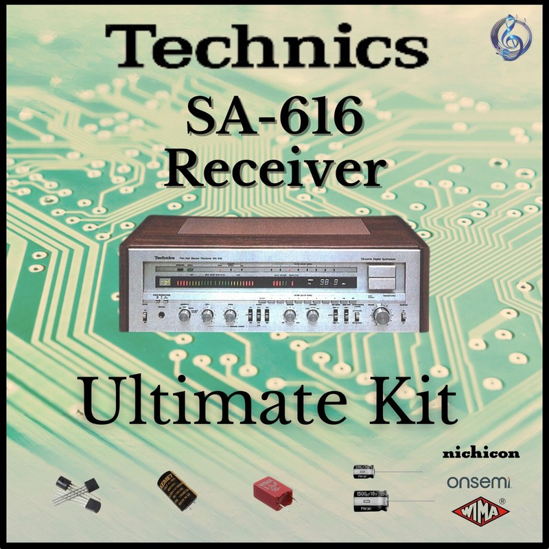Technics SA-616 Receiver Ultimate Upgrade Kit Genuine Parts Restoration