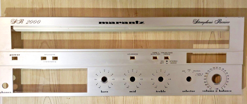 Vintage Marantz SR-2000 Receiver Faceplate Great Condition Made in Japan gallery