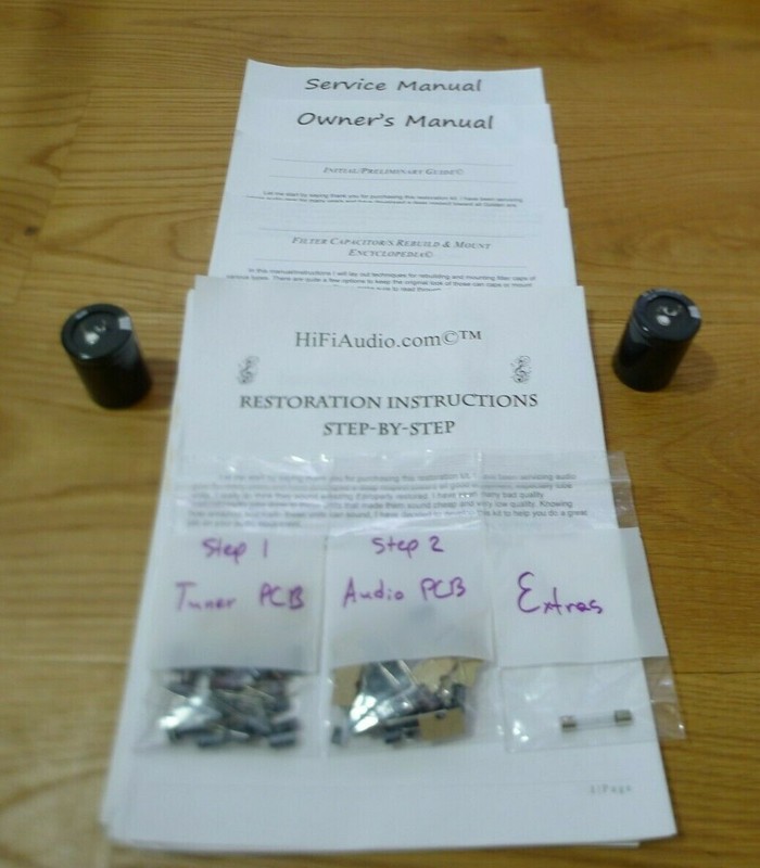 Kenwood KR-3600 rebuild restoration recap service kit repair filter capacitor