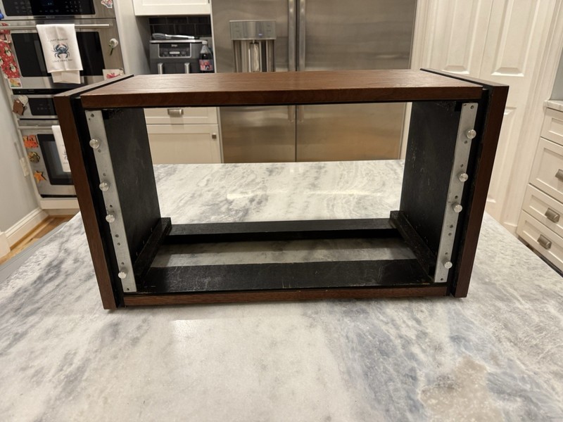 Crown By Jeln - Vintage Oiled Walnut Cabinet 6U Rack Mount VTG HiFi Wood Veneer