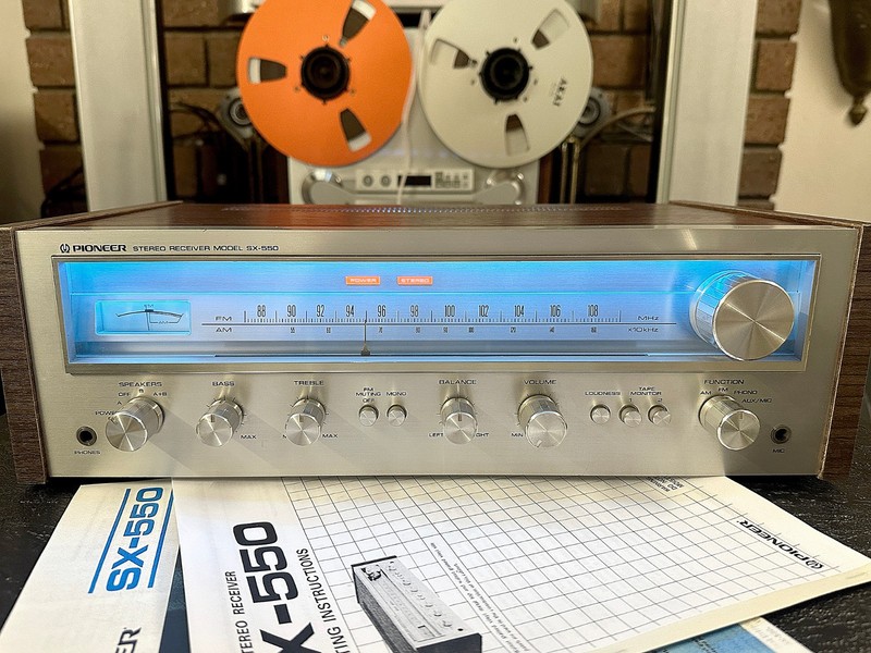 Pioneer SX-550 HiFi Receiver Stereo AF/FM Fully Tested + 30-Day $ Guarantee gallery