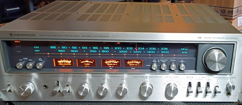 Kenwood KR-9600 Stereo AM/FM Receiver RECENTLY SERVICED, Read More!