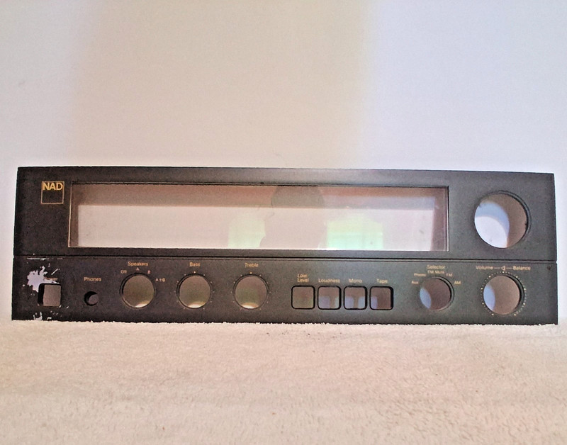 NAD 7020 Stereo Receiver Faceplate With Scuffs Around The Power Button