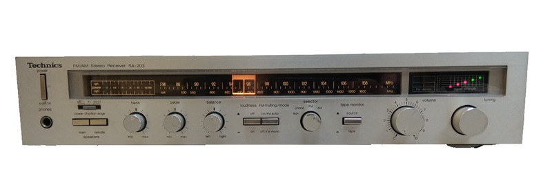 Technics SA-203 Stereo Receiver AUX Tuner | Tested Working gallery