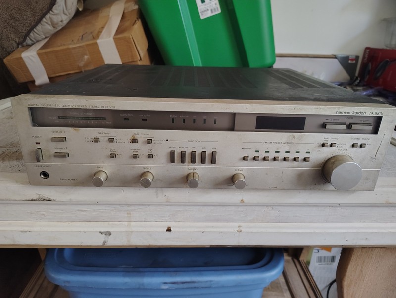 Harman Kardon HK680i Vintage Stereo Receiver Silver