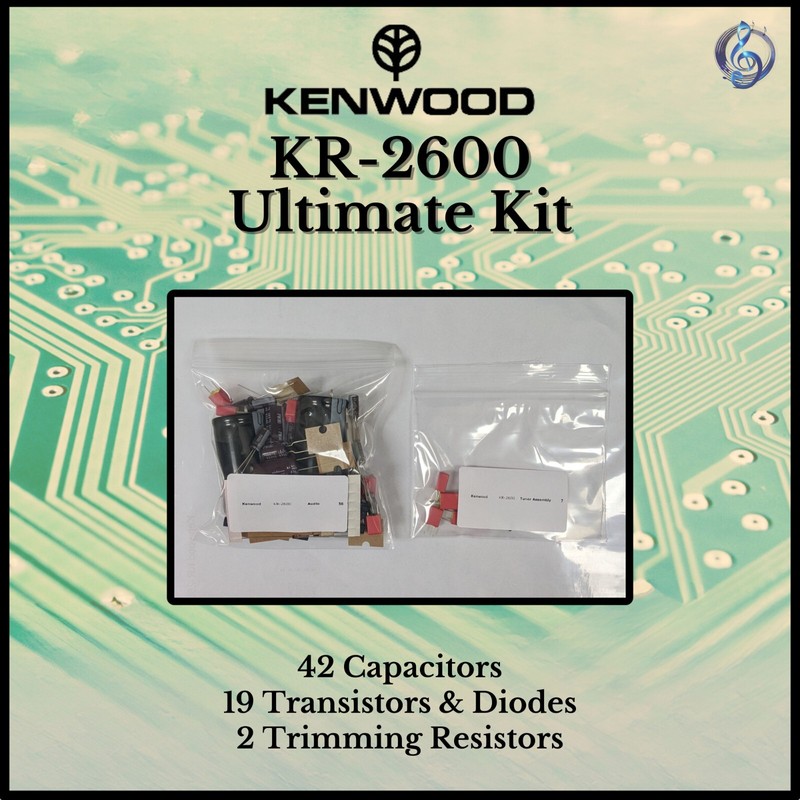 Kenwood KR-2600 Receiver Ultimate Upgrade Kit Genuine Parts Restoration gallery