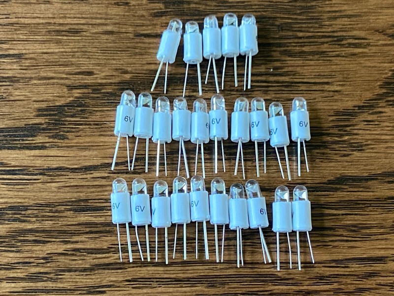 25 New Warm White 6V Bi-Pin LED Lamp Light Bulbs Marantz 2230 2245 2270 4300 6.3
