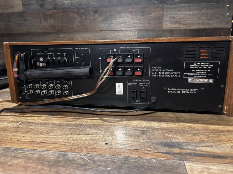 Vintage Pioneer SX-780 AM/FM Stereo Receiver Silver Face gallery