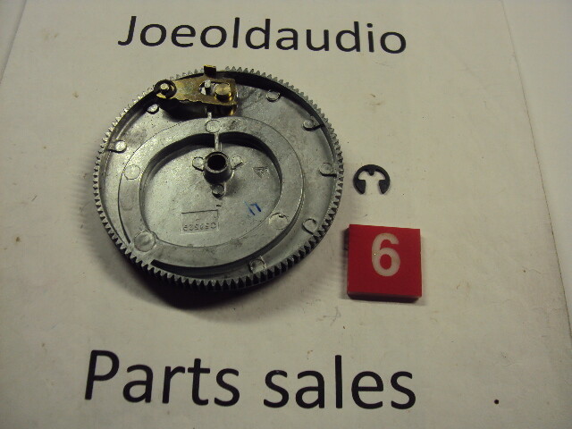 Garrard Synchro 65B Main Cam Gear w/ Clip. Tested Parting Out Garrard 65B.