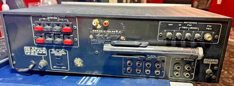 Marantz 2216B Vintage Stereo Receiver Tested & Working-Additional Preamp Outputs gallery