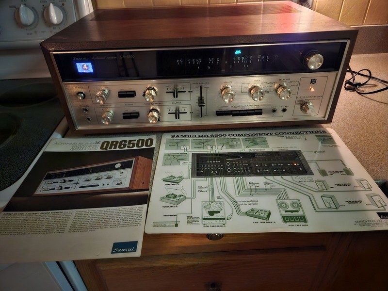 🔥 Sansui QR 6500- 4/2 channel quad stereo. NEAR MINT CONDITION!! LOCAL PICK-UP gallery