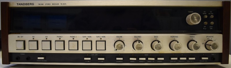 Vintage Tandberg FM/AM Stereo Receiver TR-2075 W/ Manual