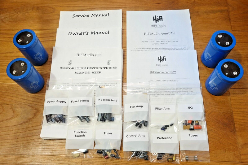Pioneer SX-1250 rebuild restoration recap service kit repair filter capacitor gallery