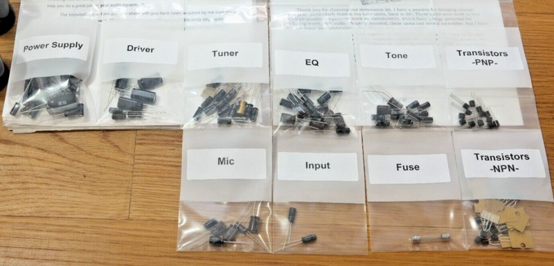 Sansui G6000 rebuild restoration recap upgrade kit repair filter capacitor