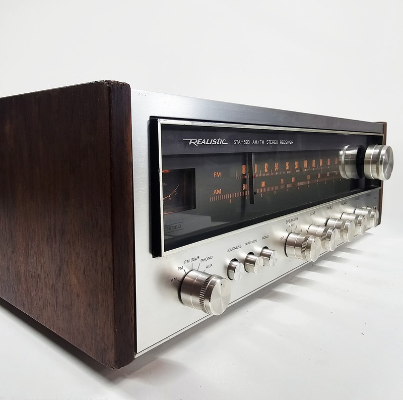 VTG Realistic STA-52B AM/FM Stereo Working Silverface Woodgrain Hi-Fi Receiver