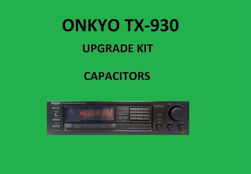 Stereo Receiver ONKYO TX-930 Repair KIT – all capacitors