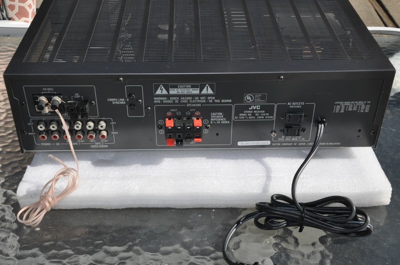 Vintage JVC RX-315TN FM/AM Digital Synthesizer Stereo Receiver No Remote RX-315 gallery