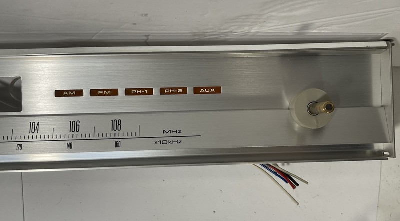 PIONEER SX-1050 Receiver DIAL PANEL w/Blind Sash Meters, Lenses & 4-Light Panel gallery