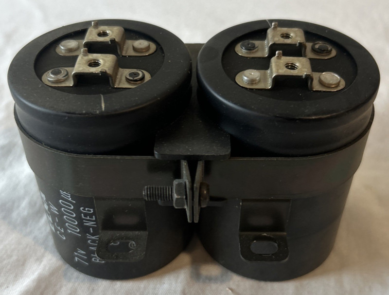 SANYO JCX 2900k Main Filter Elna Capacitors 71v 10,000uf Original w/ Bracket