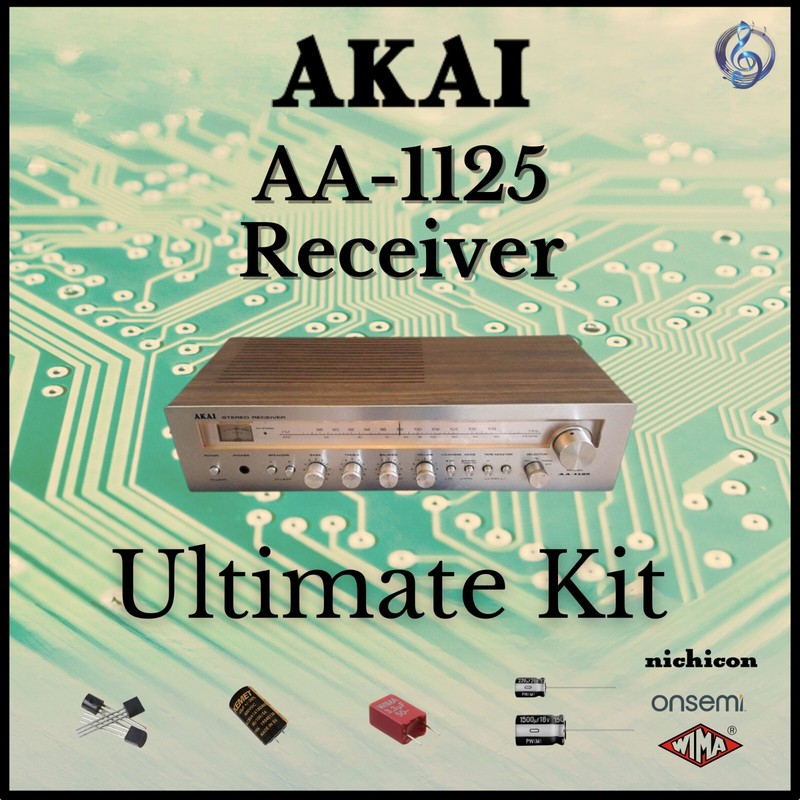 Akai AA-1125 Receiver Ultimate Upgrade Kit Genuine Parts Restoration