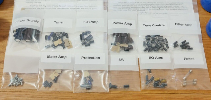 Pioneer SX-1280 FULL rebuild restoration recap upgrade kit fix repair capacitor