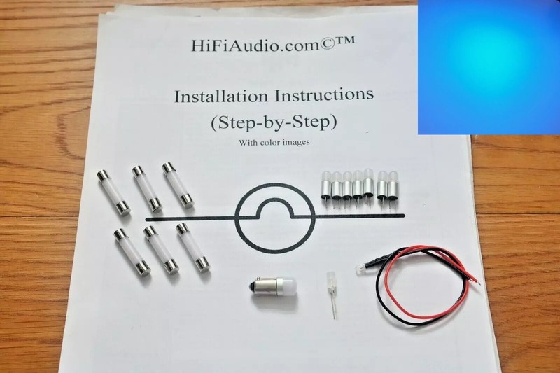 Marantz 2215B TITANIUM upgrade bulbs lights LED lamps FULL Set kit BLUE