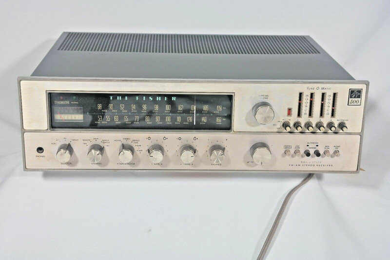 Fisher 500-TX receiver with cabinet (small brother of Fisher 800T) - gallery