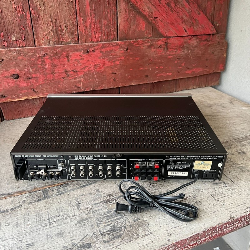 RCA Quartz Synthesized Stereo Receiver Model MSR130 Vintage Audio System gallery