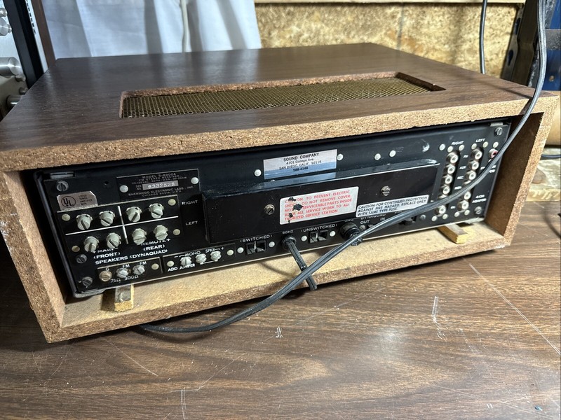Sherwood S-8900a 60W Receiver As Is Powers On Needs Repair In Wood Case Quad gallery