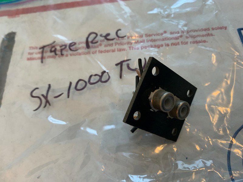 Pioneer SX-1000TW Stereo Receiver Parting Out Tape RCA Jacks