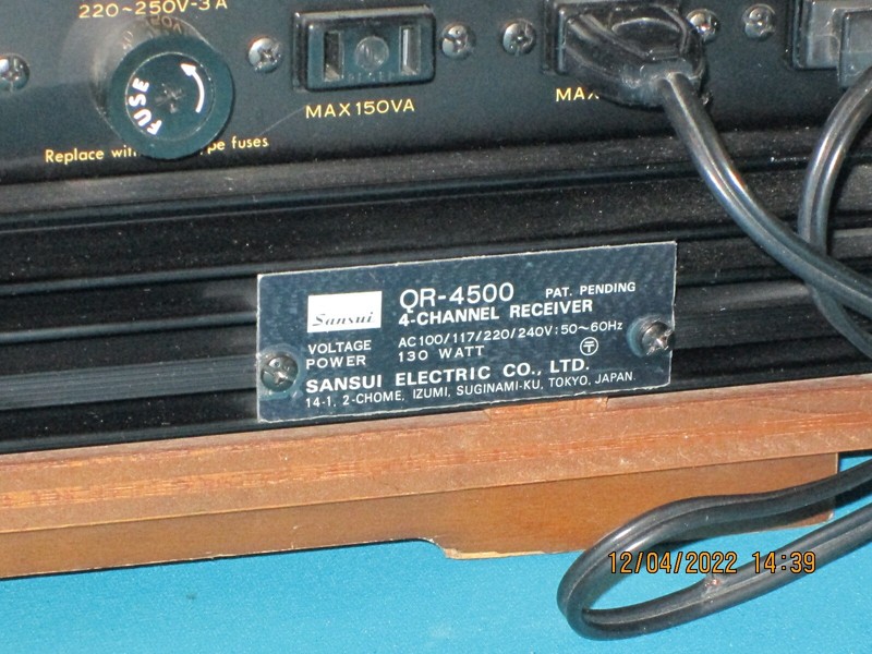 Vintage Sansui QR-4500 Four Channel Receiver (1971-72) gallery