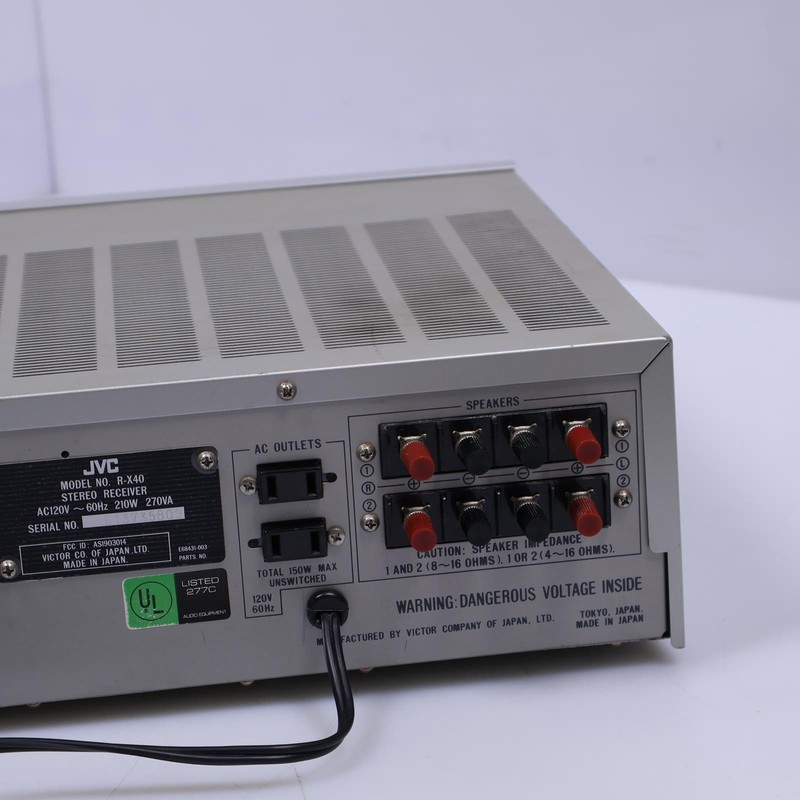 JVC R-X40 Vintage Digital Synthesizer Stereo Receiver w/o Remote gallery