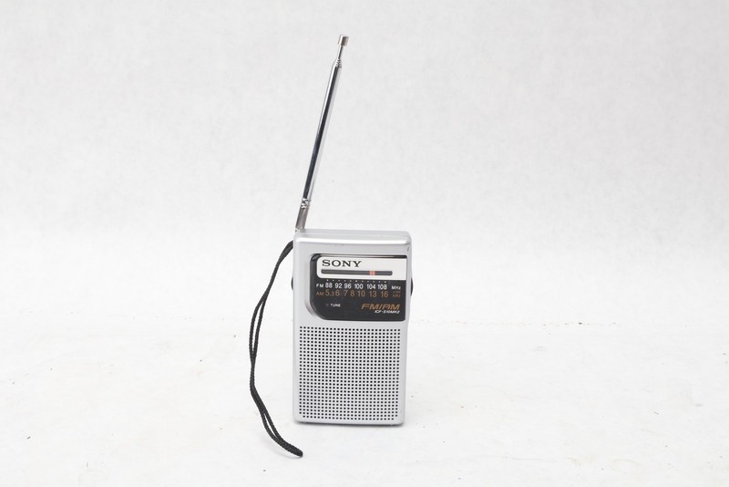 Sony ICF-S10MK2 Pocket AM/FM Radio Portable Silver Handheld Analog Vintage
