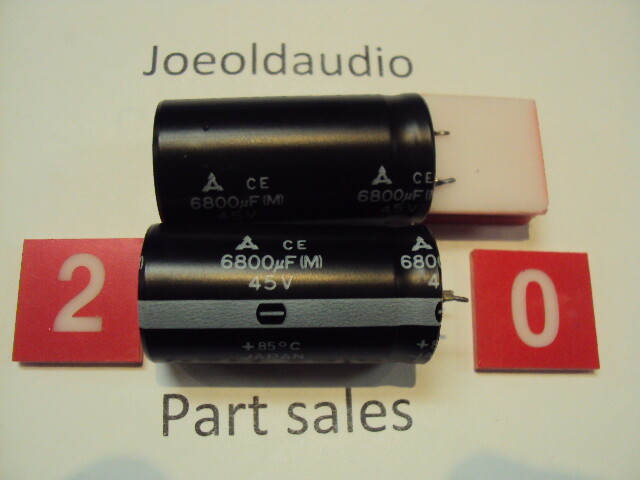Technics SA-222 Original Filter Capacitors. 1 Pair Tested. Parting Entire SA-222