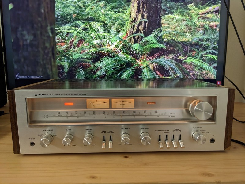 Pioneer SX-650 Stereo AM/FM Receiver Tested – Powers on