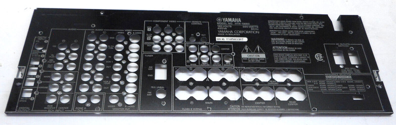 YAMAHA HTR-5660 RECEIVER - BACK REAR PLATE - PARTING OUT