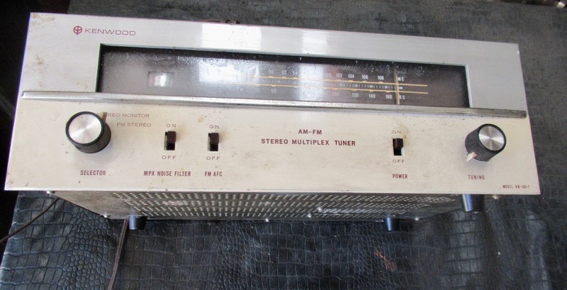 1960’s Kenwood KW-100-T Stereo Multiplex Tube from vintage audio collection NICE