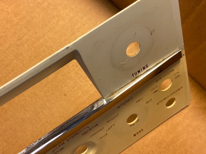 Faceplate from Kenwood KW-50 Tube Receiver Parts Nice Condition gallery