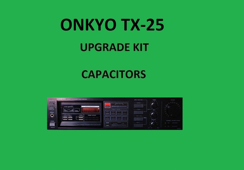 Stereo Receiver ONKYO TX-25 Repair KIT - all capacitors
