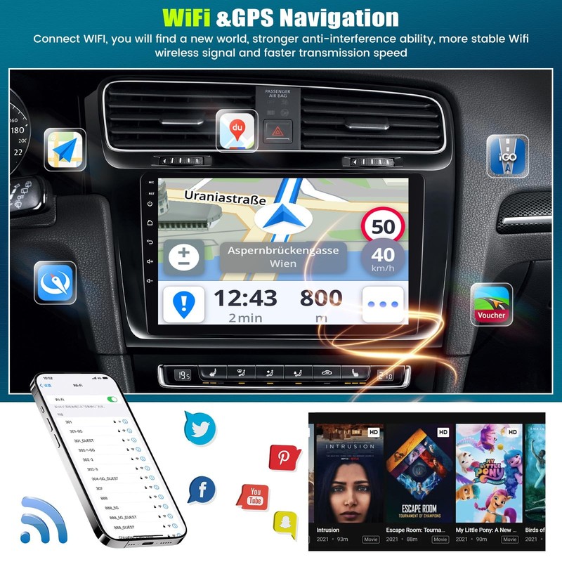 AmPremium 6128G 8-Core Android 15 Car Stereo For Mitsubishi Outlander Sport gallery