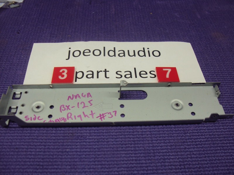 Nakamichi BX-125 Cassette Deck Side Chassis Piece Right. Parting Out BX-125