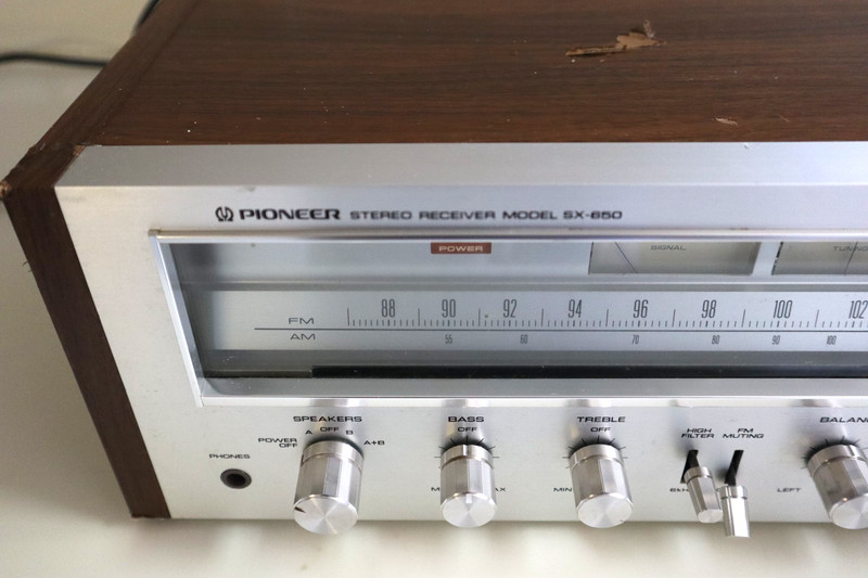 Vintage Pioneer SX-650 Vintage AM/FM Stereo Receiver - Tested Works gallery