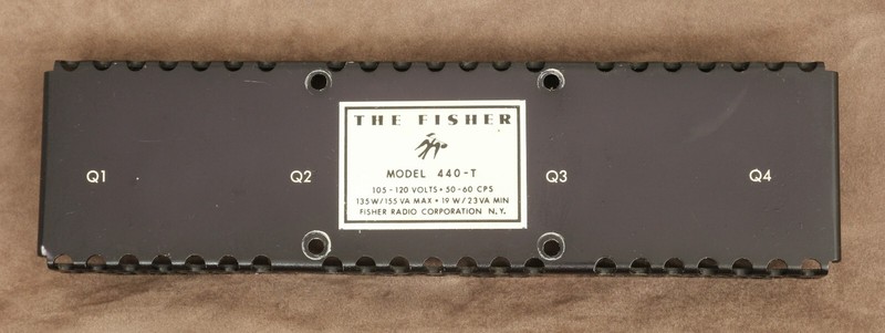 Fisher 440-T FM Receiver Parts : Power Transistor Protective Cover