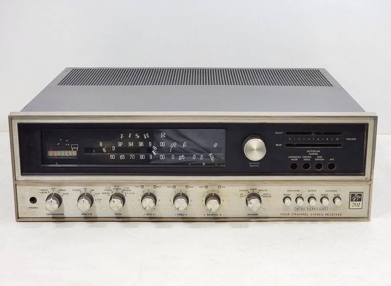 Vintage The Fisher 701 Four Channel AM-FM Stereo Receiver – PARTS/REPAIR ONLY!