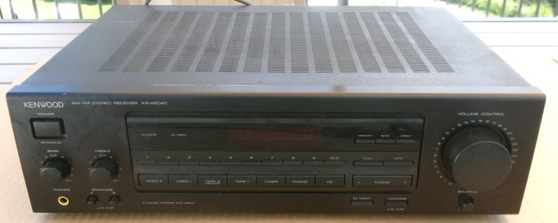Kenwood KR-A5040 AM-FM Stereo Receiver 200W No Remote Included