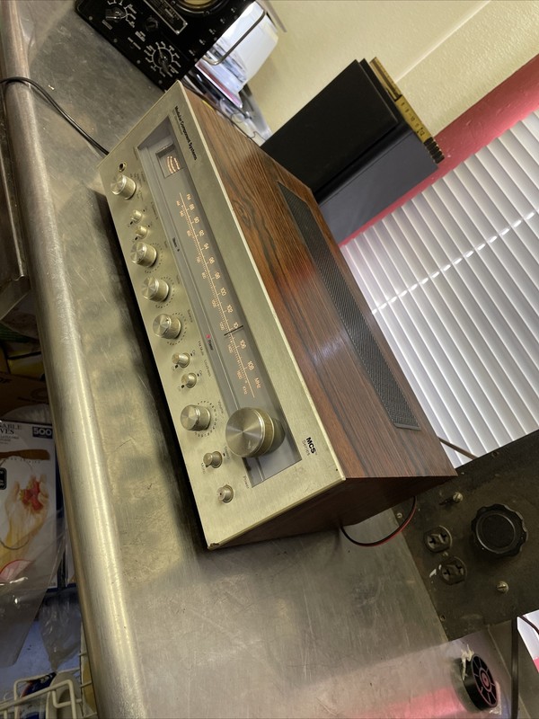 MCS 3207 stereo receiver with wood case TESTED WORKING