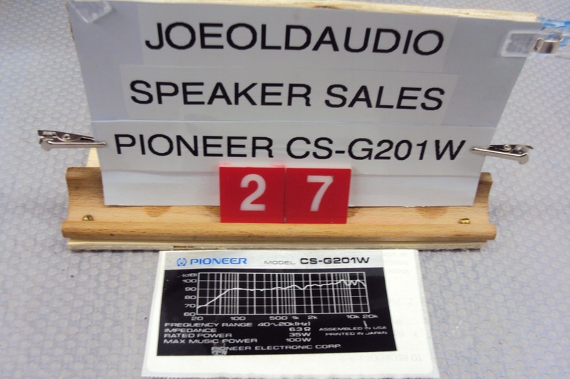 Pioneer CS-G201W Cabinet Badge. Good Condition.